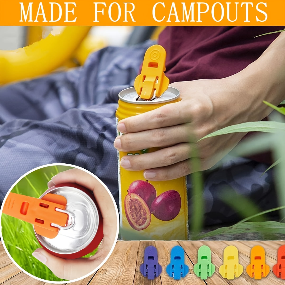 Multi-Color Can Openers (3 Random Colors) with Protective Lids. Ergonomic Design Protects Nails from Injury, Keeps Cans Sealed And Dust-Free. Pack Options: 6/12/24pcs