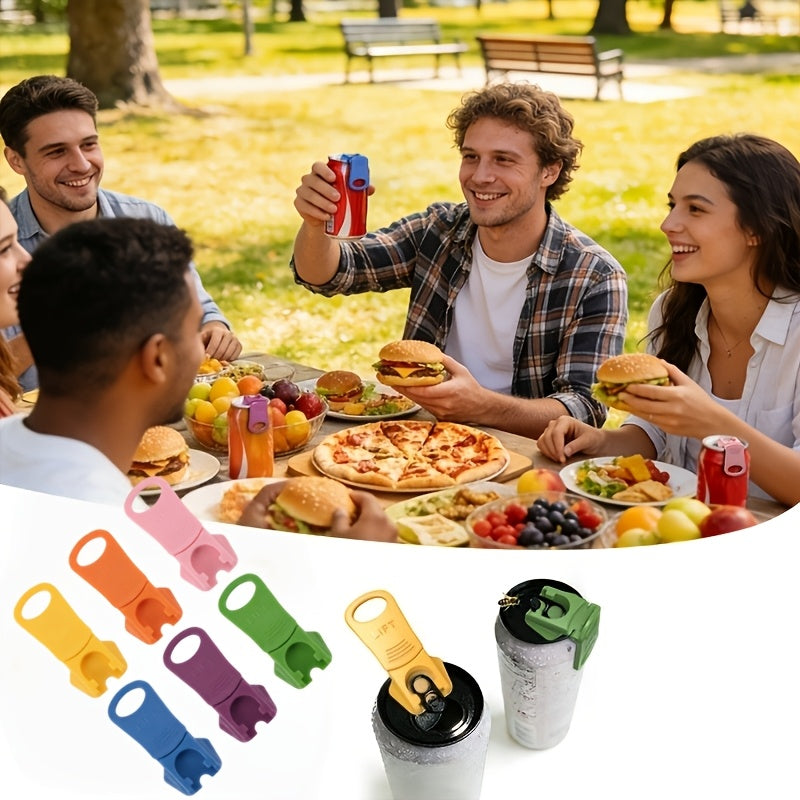 Color Folding Can Opener Protective Cover Suitable for Energy Cans And Soda Water, an Essential Reusable Can Opener for Outdoor Camping And Family Gatherings (Available in 6 Colors)