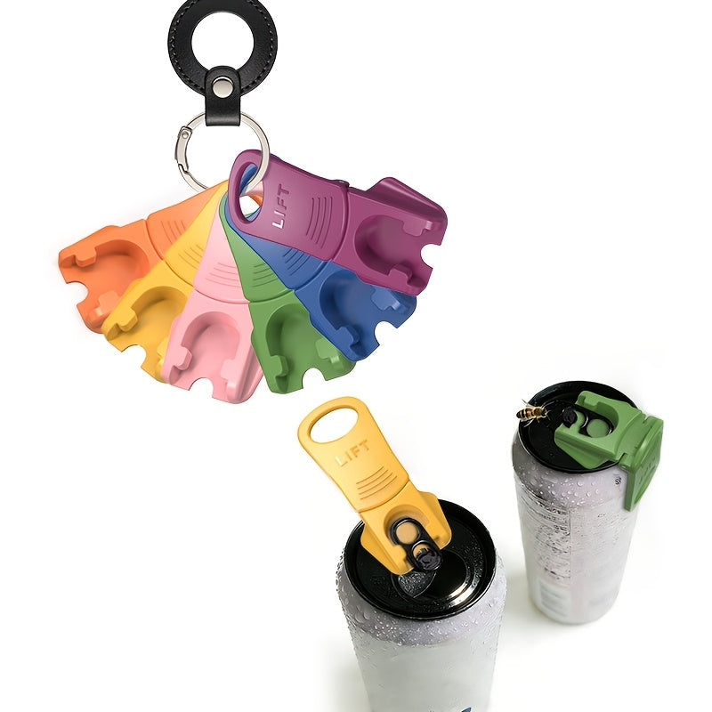 4pcs, Random Color Pieces Easy Can Opener, Color Manual Soda Can Opener, Soft Drink Can Mouth Protector, Pop Can Opener for Pull Off Tab