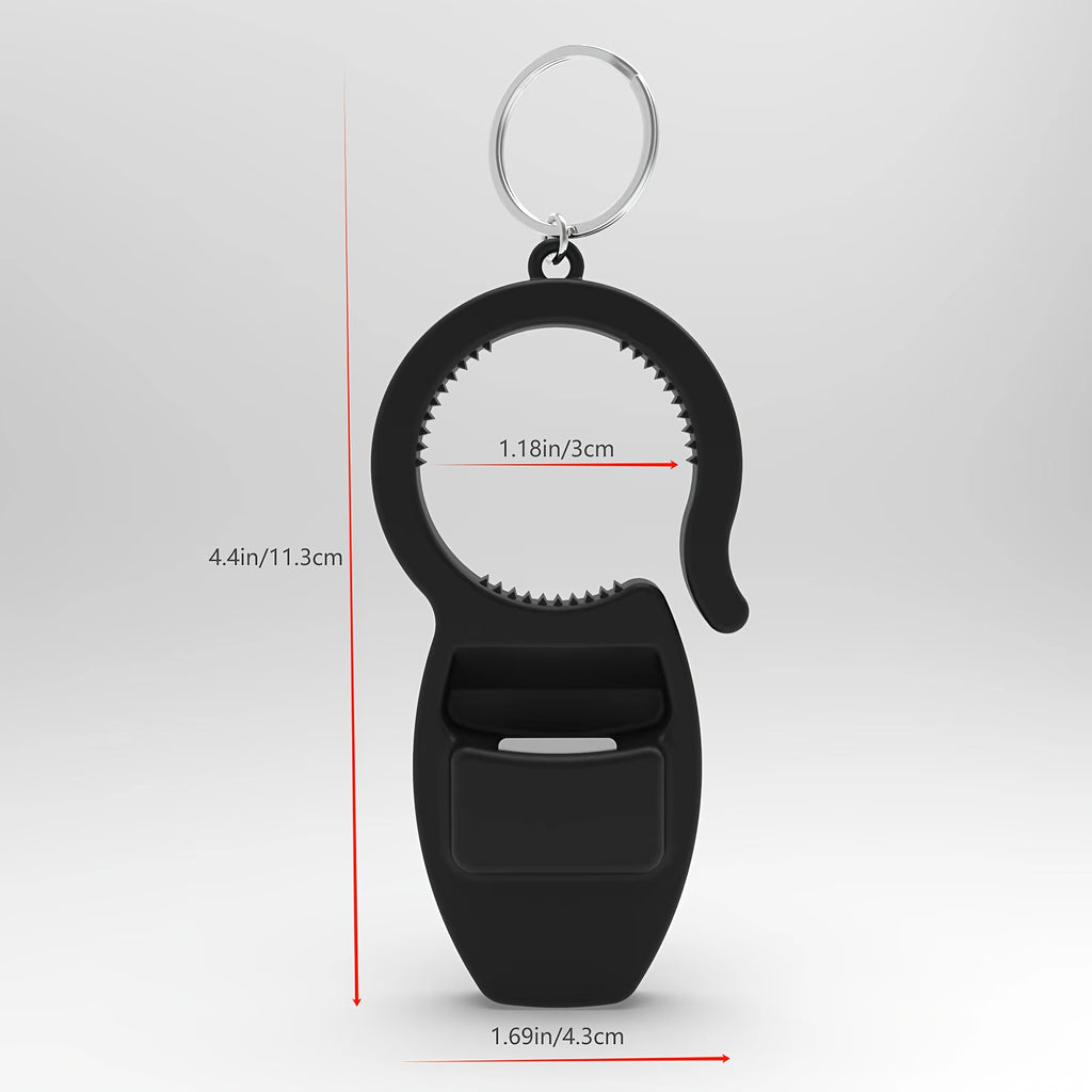 3-In-1 Bottle Opener for Beer Caps, a Multifunctional Keychain Can Opener