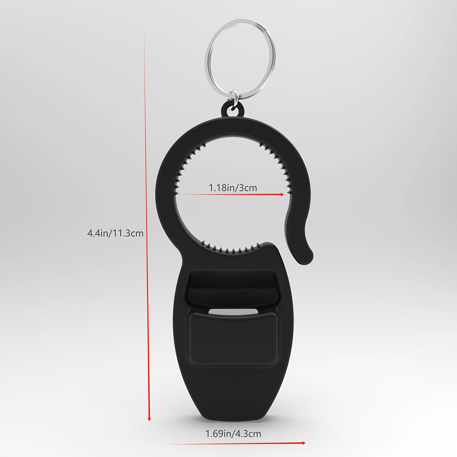 3-In-1 Bottle Opener for Beer Caps, a Multifunctional Keychain Can Opener