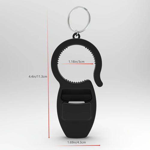 3-In-1 Bottle Opener for Beer Caps, a Multifunctional Keychain Can Opener